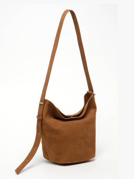 Cross Body Tas Cavalier Nubuck Leder Etrier Bruin cavalier nubuck ECAN126S ander zicht 1